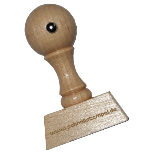 Kontierungsstempel Rechnungsprüfung Buchenholz |40×25 mm