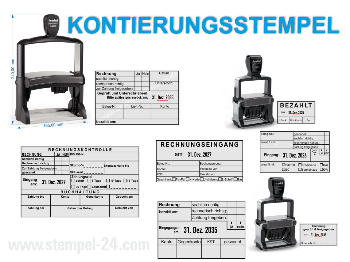 Kontierungsstempel für strukturierte Buchungsprozesse