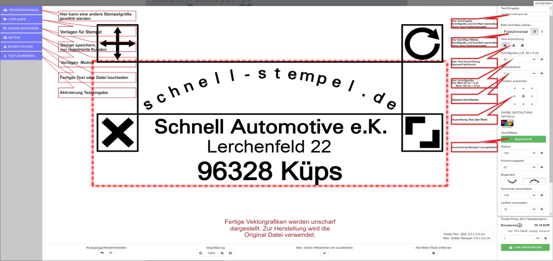Stempel Im Konfigurator Gestalten Kostenlos