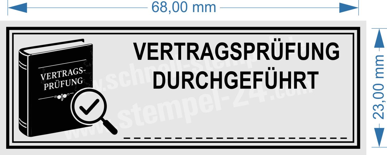 Stempel Vertragsprüfung Durchgeführt Stempel Vertragsprüfung Durchgeführt
