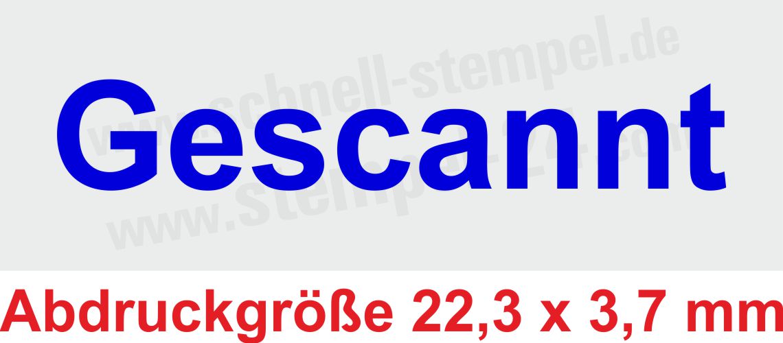 Stempel Gescannt