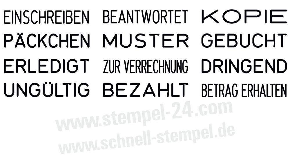 Stempelabdruck Wortbanddrehstempel B - Trodat Printy 4822-B Stempelabdruck Wortbanddrehstempel B - Trodat Printy 4822-B