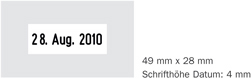 Trodat Professional 5440 Mustergröße Trodat Professional 5440 Mustergröße