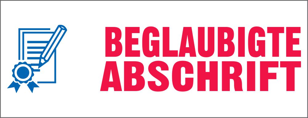 Trodat Printy Office 4912 Beglaubigte Abschrift