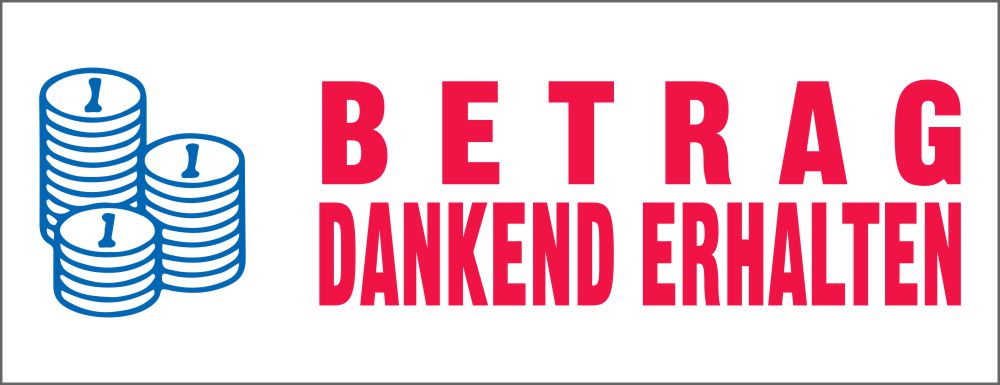 Trodat Office Printy 4912 Betrag dankend erhalten