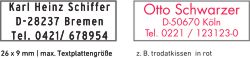 Stempelplatte Trodat Printy 4910 Himmelblau Textstempel Abdruckgröße max. 26 x 9 mm 