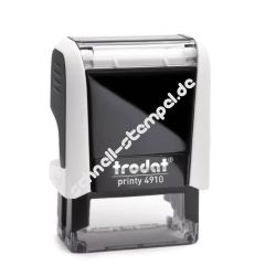 TRODAT PRINTY 4910 ARKTISWEISS Stempel Trodat Printy 4910 Arktisweiss Textstempel Abdruckgroesse max. 26 x 9 mm