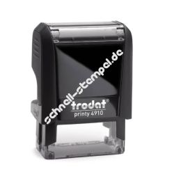 TRODAT PRINTY 4910 ECO-SCHWARZ Impfpass-Stempel Trodat Printy 4910 Schwarz Textstempel Abdruckgroesse max. 26 x 9 mm