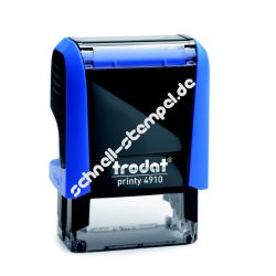 Stempel Trodat Printy 4910 Textstempel Abdruckgröße max. 26 x 9 mm Stempel Trodat Printy 4910 Textstempel Abdruckgröße max. 26 x 9 mm