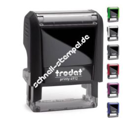 Stempel Trodat Printy 4912 Textstempel Abdruckgröße max. 47 x 18 mm Stempel Trodat Printy 4912 Textstempel Abdruckgröße max. 47 x 18 mm