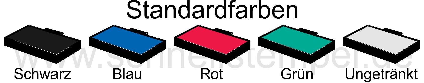 Stempelkissen 6/53 Standardfarben für Trodat Professional 5203 Stempelkissen 6/53 Standardfarben für Trodat Professional 5203