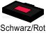 Stempelkissen 6/50/2 Schwarz/Rot