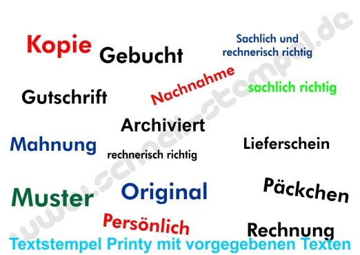 Lagerstempel Büro Printy 4911 Lagerstempel Büro Printy 4911