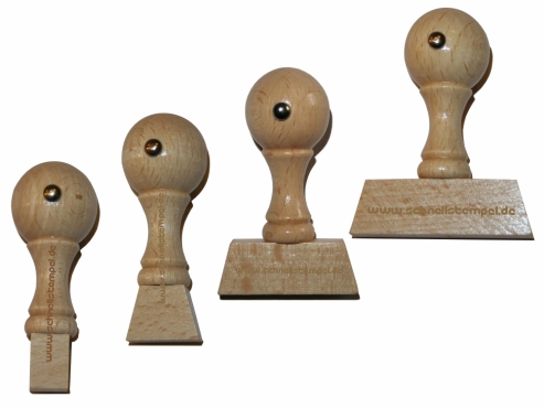 Holzstempel 2 Zeilen bis 75 mm Breite