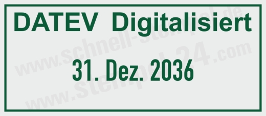 Stempel Datev Digitalisiert Grün