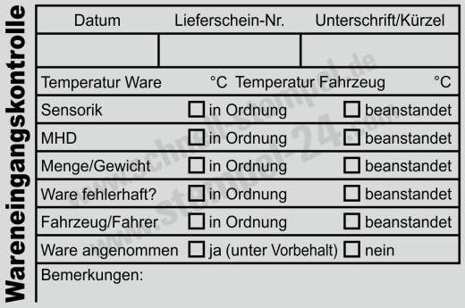 Wareneingangskontrolle – MHD & Temperatur | Trodat 5211 Schwarz