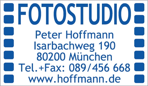 Stempelgröße 41 mm x 24 mm - 7 Zeilen Blau