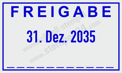 Trodat Professional 5430 Freigabe-Stempel – Datum & Unterschrift | Selbstfärbender Datumstempel