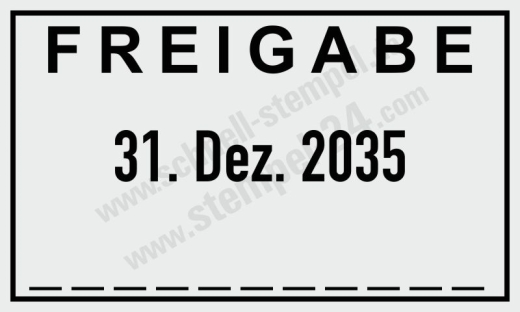 Professional 5430 Freigabe Datum Unterschrift Schwarz