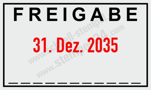 Stempel Trodat Professional 5430 Freigabe Datum Unterschrift SchwarzRot