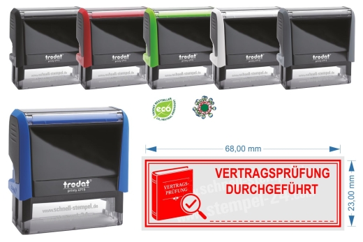 Stempel Vertragsprüfung Durchgeführt | Trodat Prinnty 4915 Rot