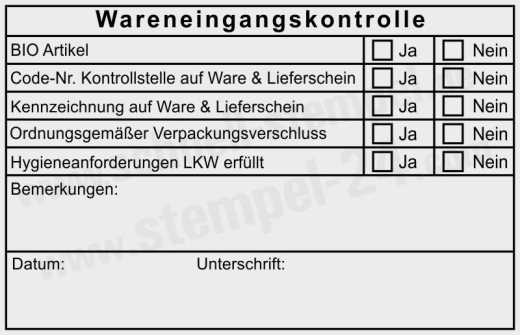 Trodat Professional 5211 Stempel für HACCP Warenkontrolle Farbe Schwarz