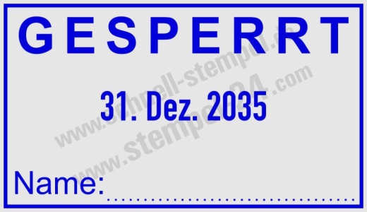 Trodat Professional 5440 Gesperrt - Name - Kürzel