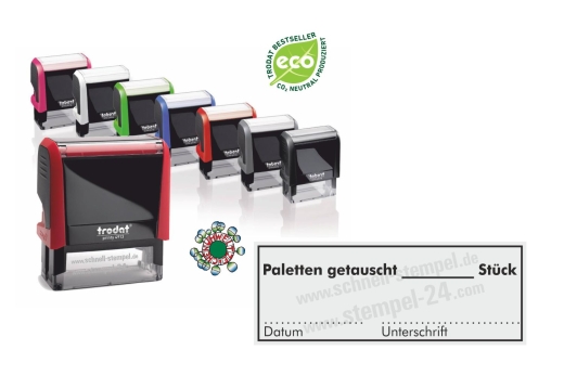 Stempel Paletten getauscht Schwarz