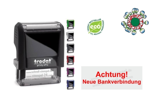 Stempel Achtung Neue Bankverbindung | 4912