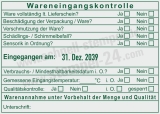 HACCP Stempel Trodat 54120 für Wareneingang, Qualität & Temperaturkontrolle Grün