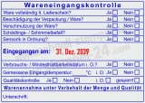 HACCP Stempel Trodat 54120 für Wareneingang, Qualität & Temperaturkontrolle Blau/Rot
