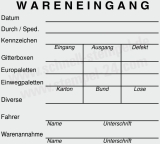 Stempel Wareneingangskontrolle für Gitterboxen, Europaletten, Einwegpaletten & Diverse Schwarz