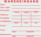 Stempel Wareneingangskontrolle für Gitterboxen, Europaletten, Einwegpaletten & Diverse Rot