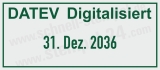 Stempel Datev Digitalisiert Grün