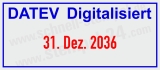 Stempel Datev Digitalisiert Blau/Rot