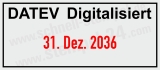 Stempel Datev Digitalisiert Schwarz/Rot