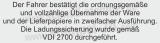 Stempel Ladungssicherung VDI 2700 | Schwarz
