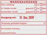 HACCP-Stempel Warenausgang H1 – Paletten & Eurobehälter – Temperatur gemessen – Rot