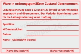Trodat Professional 5212 – Stempel Ladungssicherung vorschriftsmäßig angebracht und übernommen – Rot