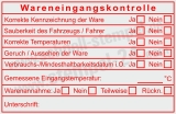 Prüfstempel Warenannahme Lebensmittelkontrolle Kennzeichnung Temperatur | 5211
