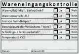 extstempel – Wareneingangskontrolle, Temperatur & Schädlingsbefall Schwarz