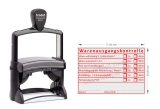 Stempel Warenausgangskontrolle Temperatur Rot