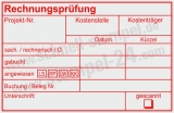 Kontierungsstempel – Projektnummer | Kostenstelle | Kostenträger | Individueller Textstempel | Rot