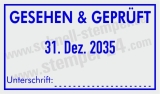 Gesehen & Geprüft Stempel – Individueller Prüfstempel für Büro, Verwaltung und Qualitätskontrolle | 5440