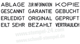Trodat Printy 4822 A Wortbandstempel – 12 Standardtexte