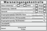 HACCP Wareneingangskontrolle Stempel – MHD Sensorik & Eingangstemperatur – Schwarz