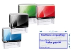 COLOP Printer 40 Selbstfärbestempel „Bestände – Preise – Geprüft“ – Stempel für Lager, Büro und Inventur Blau