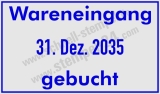 Stempel Wareneingang Datum Gebucht | 5430