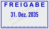 Trodat Professional 5430 Freigabe-Stempel – Datum & Unterschrift | Selbstfärbender Datumstempel