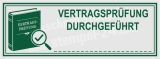 Stempel Vertragsprüfung Durchgeführt | Grün